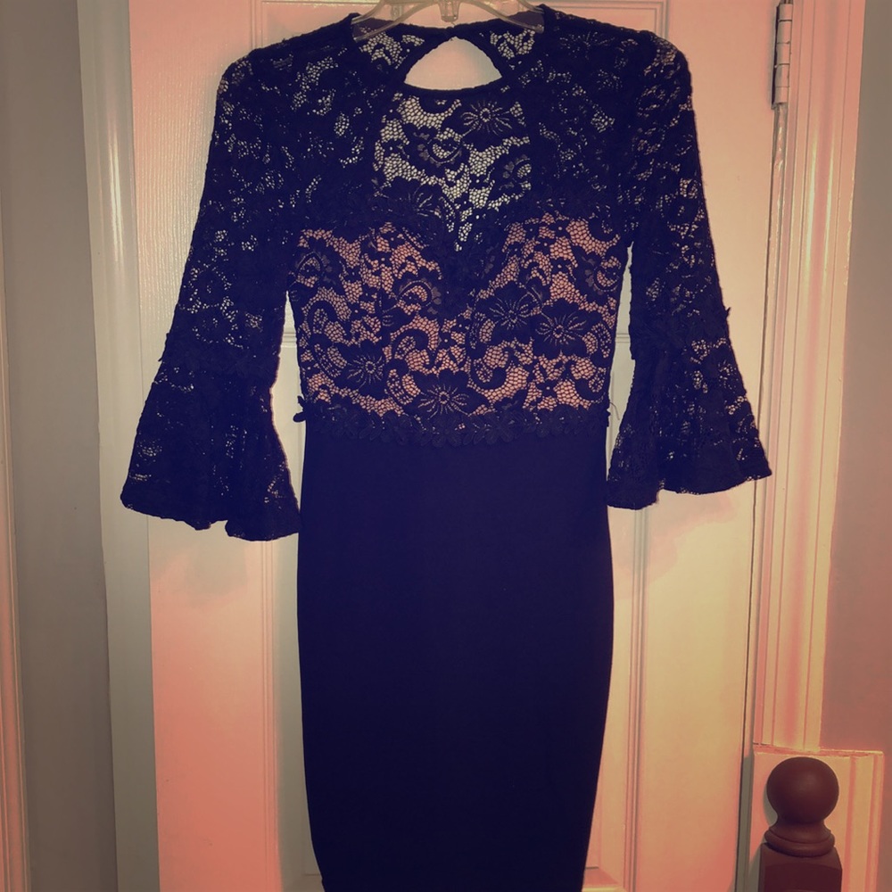 Black lace dress
